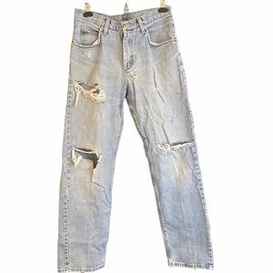 Vintage distressed wranglers